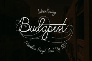 Budapest Font: A Handwritten Script That Elevates Your Craft Products