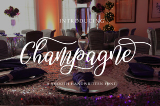 Champagne Font: Elegant Script for Small Business Branding