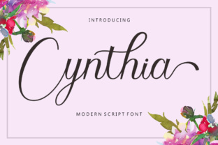 Cynthia Font: Modern Calligraphy Script for Campaign Design