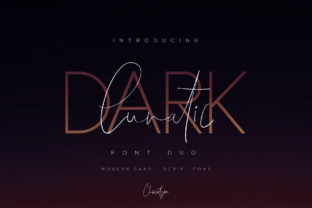 Dark Lunatic Duo: A Script and Sans Pair for Web Designers