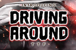 Driving Around: A Handcrafted Font with Editorial Grit