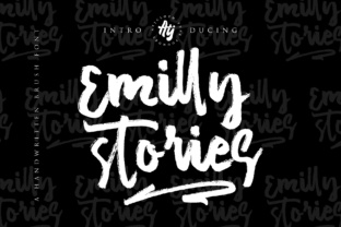 Emilly Stories: A Brush Font for Editorial Appeal