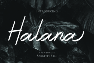 Halana Font: Handwritten Appeal for Handmade Products