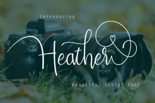 Heather Font: A Handmade Seller's Script for Labels and Branding