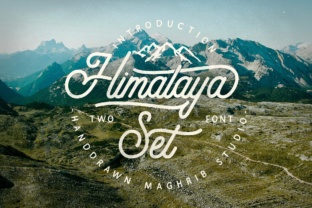 Himalaya Set: A Vintage Font for Brand Identity Projects