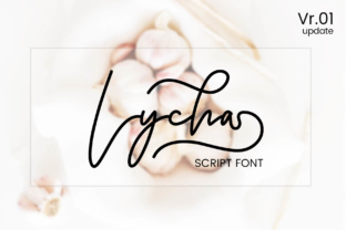 Lycha Script Font: A Feminine Typeface for Brand Design