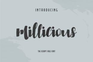 Millicious: Handwritten Script Font for Editorial Design
