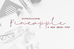 Pineapple Font: Modern Calligraphy for Small Business Branding