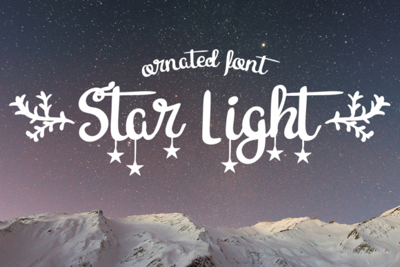 Star Light Font: A Starry Typeface for Brand Design Projects